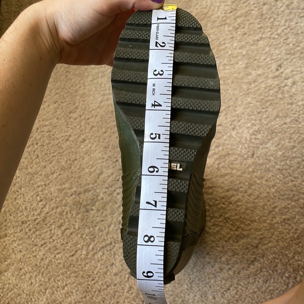 SOREL Women's Olive Green Waterproof Rain Boots - Picture 11 of 11